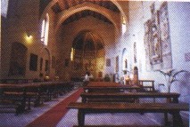 interno della chiesa di piediluco